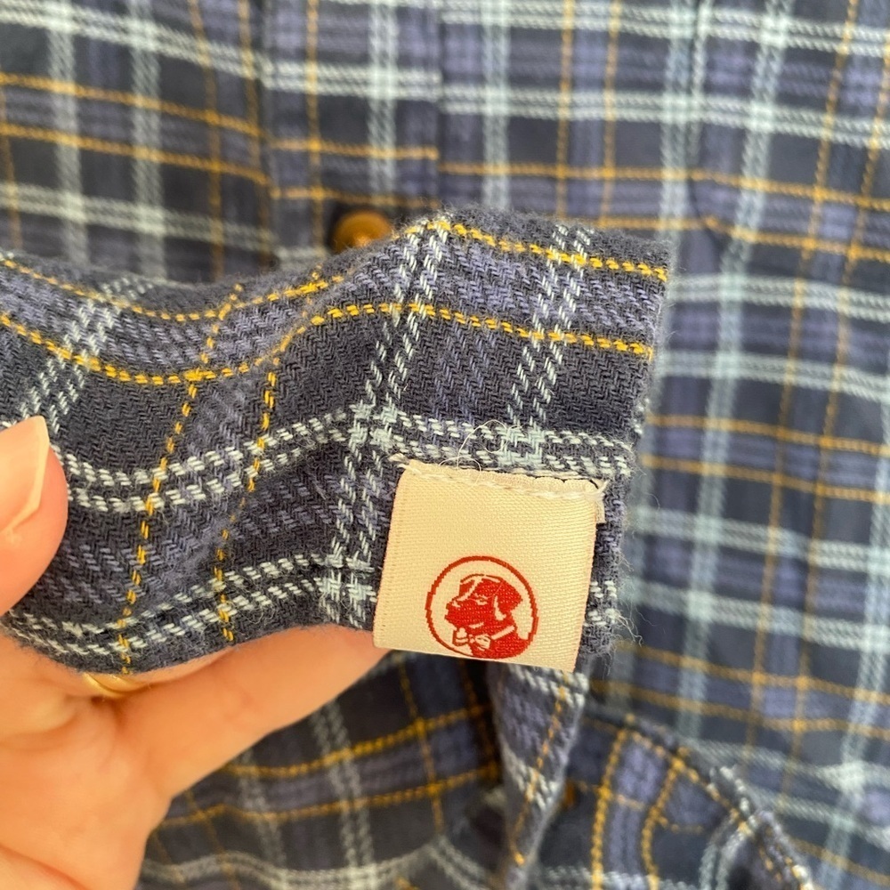 SOUTHERN PROPER Fosters Flannel in Blue Plaid Men’s Long Sleeve Button Up Sz L - Picture 6 of 8